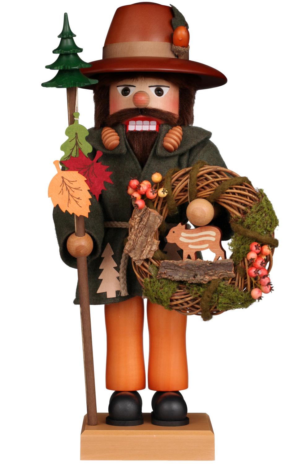 Christian Ulbricht Premium Nutcracker Woodsman With Wreath