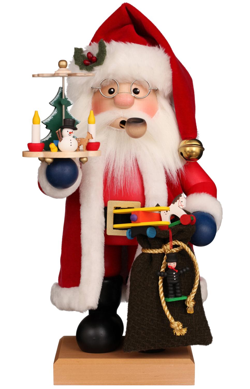 Christian Ulbricht Smoker Santa Claus With Pyramid and Gifts