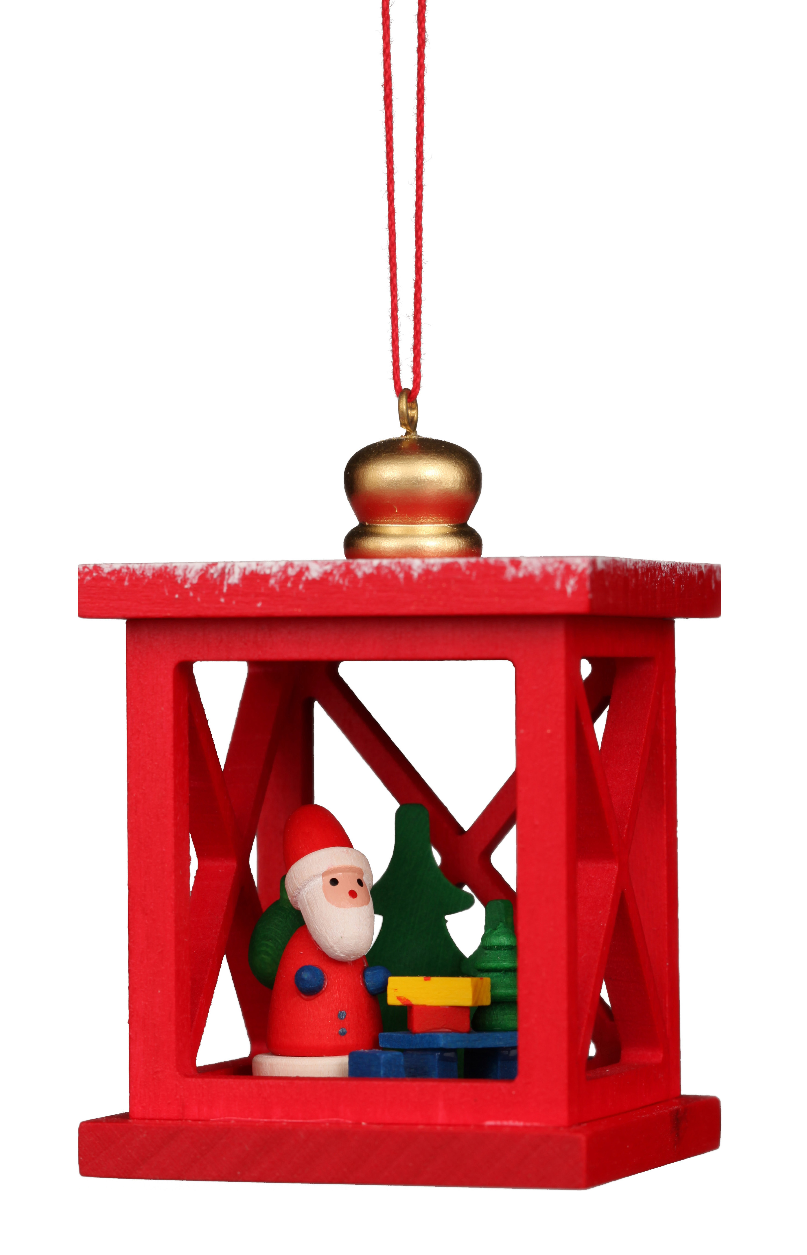 Christian Ulbricht Ornament Christmas Lantern with Santa